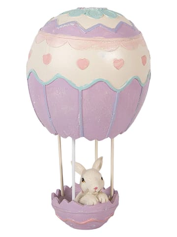 Clayre&Eef Dekofigur ''Kaninchen'' in Lila/ Creme - (H)20 x Ø 12 cm