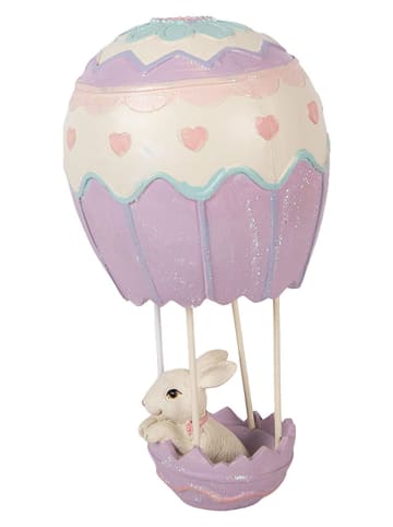Clayre&Eef Dekofigur ''Kaninchen'' in Lila/ Creme - (H)20 x Ø 12 cm