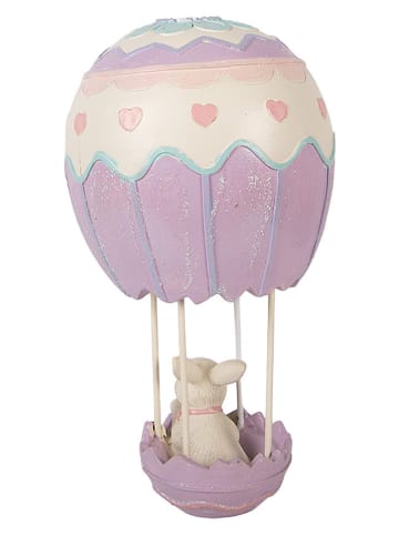 Clayre&Eef Dekofigur ''Kaninchen'' in Lila/ Creme - (H)20 x Ø 12 cm
