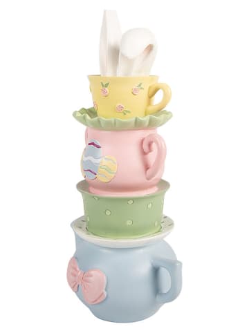 Clayre&Eef Decofiguur ''Theepot'' meerkleurig - (B)16 x (H)29 x (D)11 cm