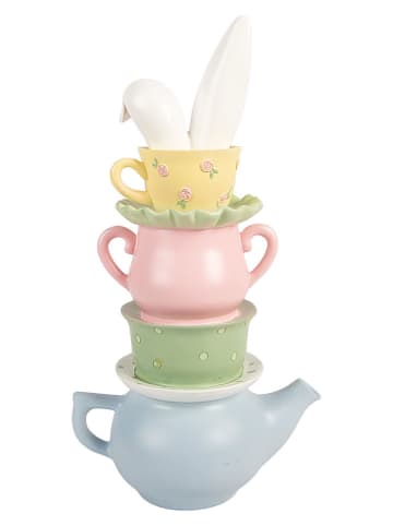 Clayre&Eef Decofiguur ''Theepot'' meerkleurig - (B)16 x (H)29 x (D)11 cm