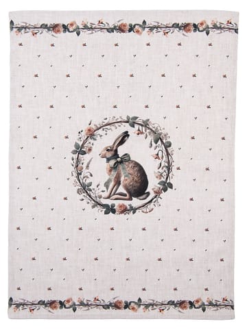 Clayre&Eef Theedoek wit - (L)70 x (B)50 cm