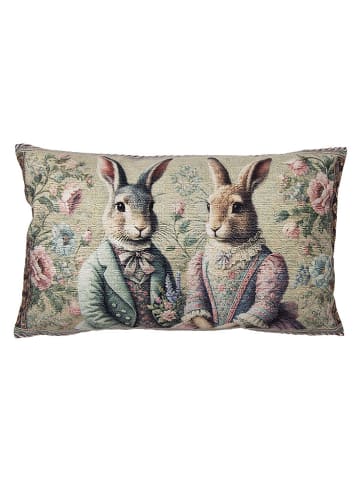 Clayre&Eef Kussensloop groen - (L)35 x (B)50 cm