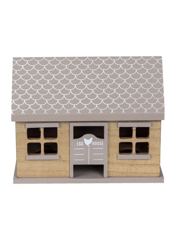 Clayre&Eef Eierbox in Beige - (B)23 x (H)18 x (T)13 cm