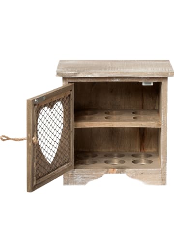 Clayre&Eef Eierhouder bruin - (B)19 x (H)19 x (D)14 cm