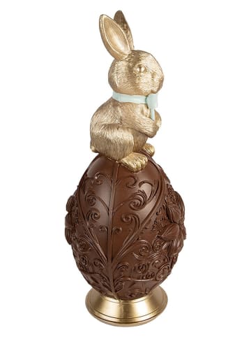 Clayre&Eef Dekofigur ''Kaninchen'' in Gold/ Braun - (H)62 x Ø 26 cm