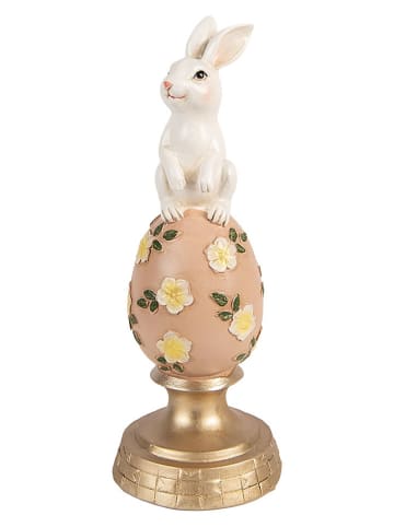 Clayre&Eef Dekofigur ''Kaninchen'' in Gold/ Rosa/ Weiß - (H)26 x Ø 10 cm