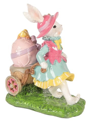 Clayre&Eef Dekofigur ''Kaninchen'' in Bunt - (B)19 x (H)23 x (T)11 cm