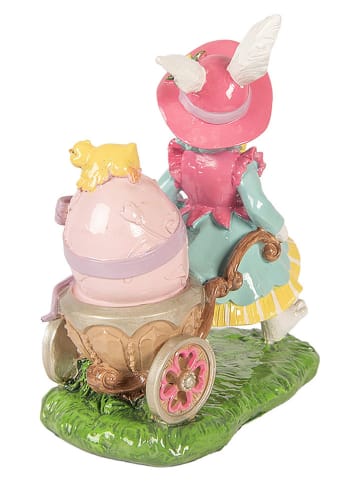 Clayre&Eef Decofiguur ''Konijntje'' meerkleurig - (B)19 x (H)23 x (D)11 cm