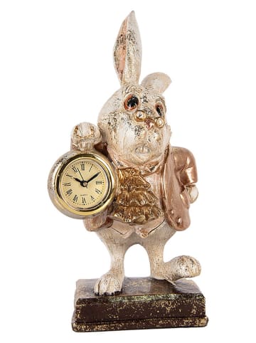 Clayre&Eef Dekofigur ''Kaninchen'' in Creme/ Gold - (B)13 x (H)26 x (T)13 cm