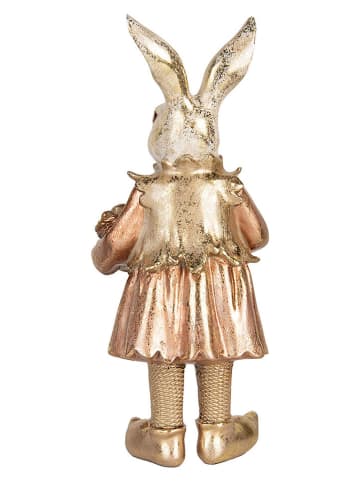 Clayre&Eef Dekofigur ''Kaninchen'' in Gold - (B)14 x (H)35 x (T)13 cm
