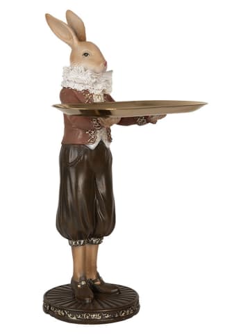 Clayre&Eef Decofiguur "Konijntje" bruin/beige - (B)13 x (H)28 x (D)10 cm