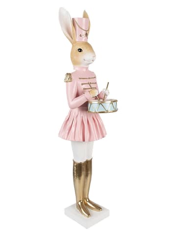 Clayre&Eef Dekofigur ''Kaninchen'' in Gold/ Rosa - (B)23 x (H)79 x (T)19 cm
