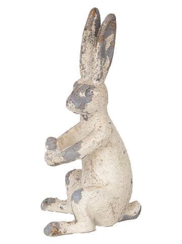 Clayre&Eef Decofiguur ''Konijntje'' crème - (B)8 x (H)17 x (D)9 cm