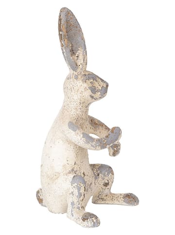 Clayre&Eef Decofiguur ''Konijntje'' crème - (B)8 x (H)17 x (D)9 cm