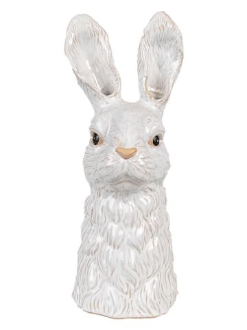Clayre&Eef Vaas "Konijntje" wit - (B)13 x (H)33 x (D)14 cm