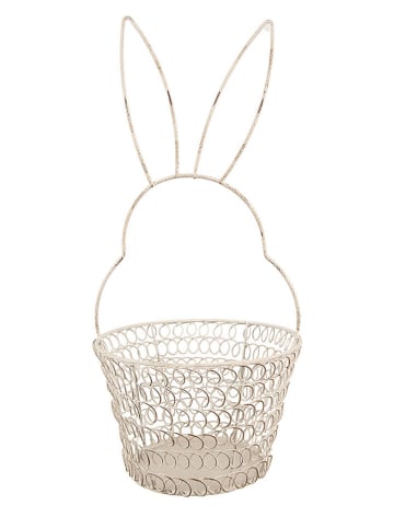 Clayre&Eef Aufbewahrungskorb ''Konijntje'' crème - (H)34 x Ø 15 cm
