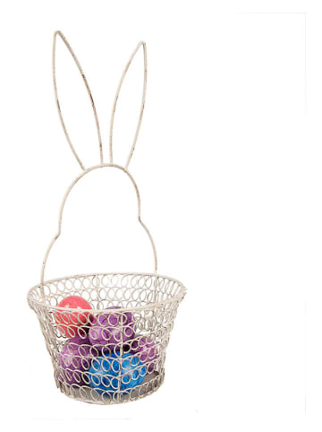 Clayre&Eef Aufbewahrungskorb ''Konijntje'' crème - (H)34 x Ø 15 cm