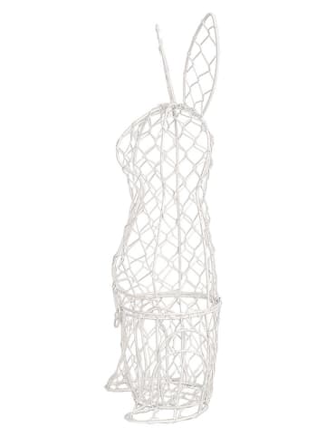 Clayre&Eef Aufbewahrungskorb ''Konijntje'' wit - (B)14 x (H)39 x (D)12 cm
