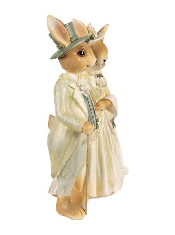 Clayre&Eef Figurka dekoracyjna w kolorze beżowym - 17 x 21 x 8 cm