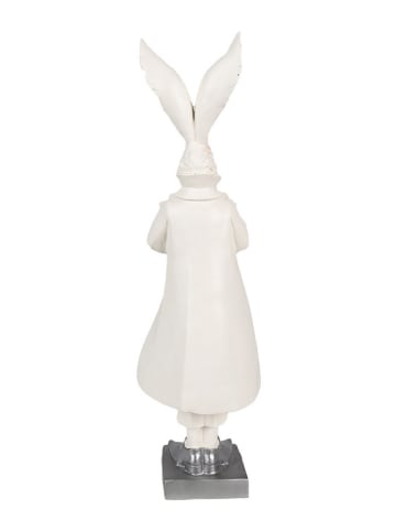 Clayre&Eef Decoratief figuur "Konijntje" wit - (B)14 x (H)47 cm