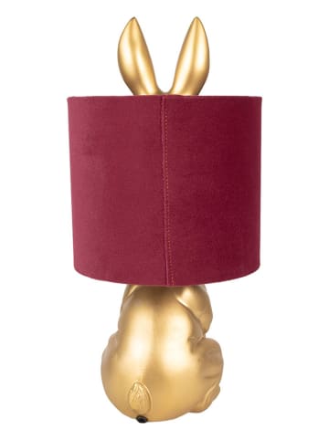 Clayre&Eef Tischleuchte in Gold/ Rot - (H)43 x Ø 20 cm