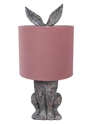 Clayre&Eef Tischleuchte in Braun/ Rosa - (H)43 x Ø 20 cm