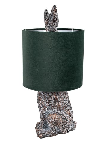 Clayre&Eef Tischleuchte in Braun/ Grün - (H)43 x Ø 20 cm