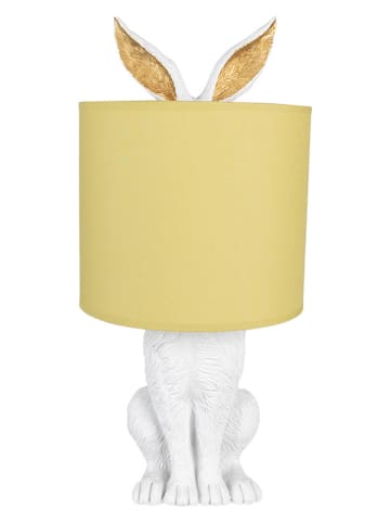 Clayre&Eef Tischleuchte in Gelb/ Weiß - (B)20 x (H)43 cm