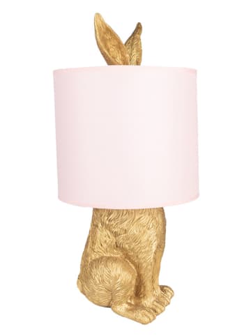 Clayre&Eef Tischleuchte in Rosa/ Gold - (H)43 x Ø 20 cm