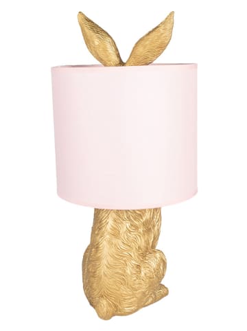 Clayre&Eef Tischleuchte in Rosa/ Gold - (H)43 x Ø 20 cm