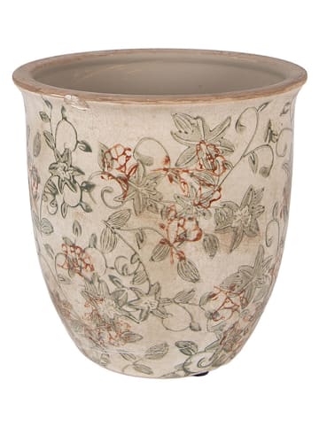 Clayre&Eef Bloempot beige - (H)17 x Ø 17 cm
