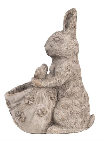 Clayre&Eef Bloempot grijs - (B)24 x (H)31 x (D)20 cm