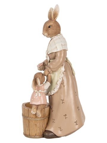 Clayre&Eef Doniczka "Bunny" w kolorze beżowym - 13 x 24 x 10 cm