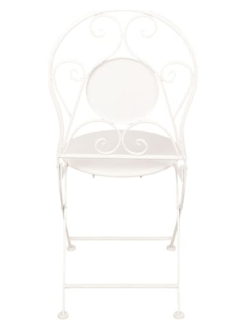 Clayre&Eef 3-delige tuinmeubelset wit