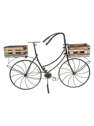 Clayre&Eef Pflanzenhalter ''Fahrrad'' in Braun - (B)85 x (H)58 x (T)30 cm