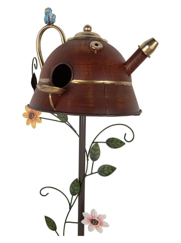 Clayre&Eef Tuinsteker ''Vogelhuis'' bruin - (B)27 x (H)147 x (D)24 cm