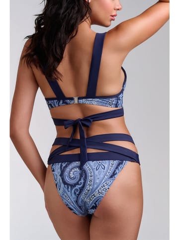 Marlies Dekkers Figi bikini w kolorze granatowo-błękitnym