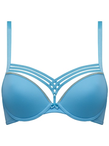 Marlies Dekkers Biustonosz push-up "Dame De Paris" w kolorze błękitnym