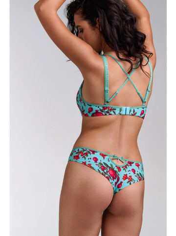 Marlies Dekkers Beugelloze beha turquoise/rood
