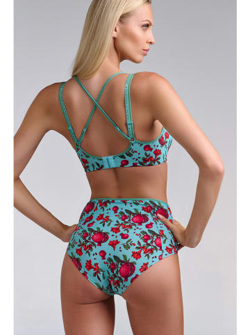 Marlies Dekkers Beugelloze beha turquoise/rood