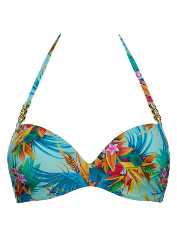 Marlies Dekkers Biustonosz bikini w kolorze błękitnym ze wzorem