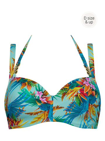 Marlies Dekkers Biustonosz bikini w kolorze błękitnym ze wzorem