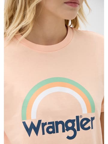 Wrangler Koszulka w kolorze pomarańczowym