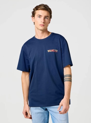 Wrangler Koszulka w kolorze granatowym