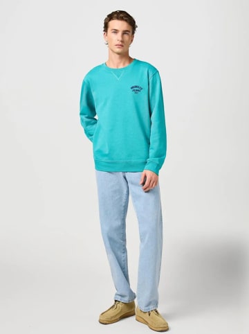 Wrangler Sweatshirt in Türkis