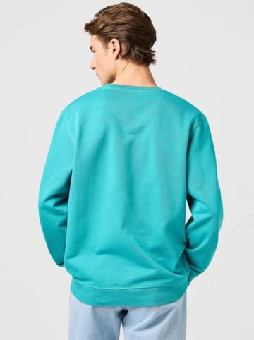 Wrangler Sweatshirt in Türkis