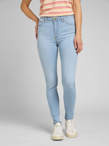 Lee Dżinsy "Scarlett" - Skinny fit - w kolorze błękitnym
