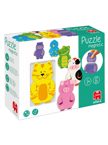 Jumbo Magnetisches Holzpuzzle "Tiere" in Bunt - ab 12 Monaten