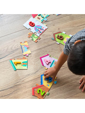 Jumbo 10tlg. Puzzle "1-10" in Bunt - ab 3 Jahren